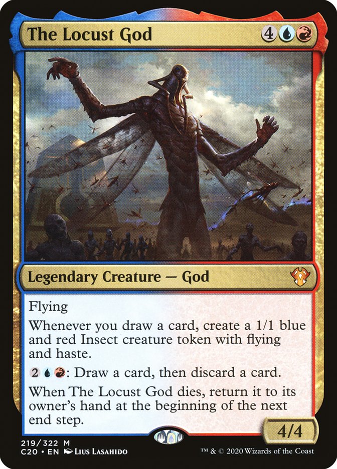 The Locust God [Commander 2020] Magic: The Gathering