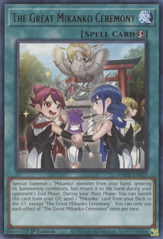 The Great Mikanko Ceremony [AMDE-EN029] Rare Yu-Gi-Oh!