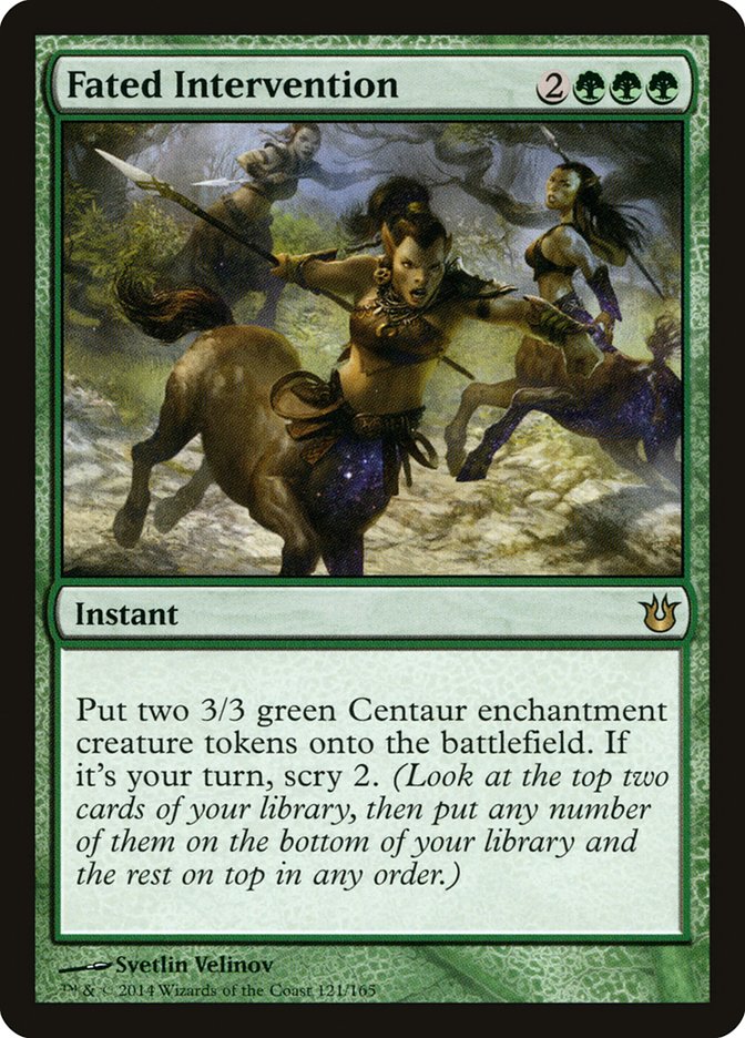 Fated Intervention [Born of the Gods] Magic: The Gathering