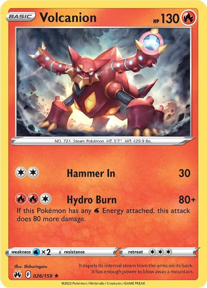 Volcanion (026/159) [Sword & Shield: Crown Zenith] Pokémon