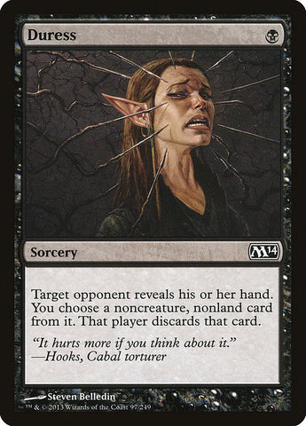 Duress [Magic 2014] Magic: The Gathering