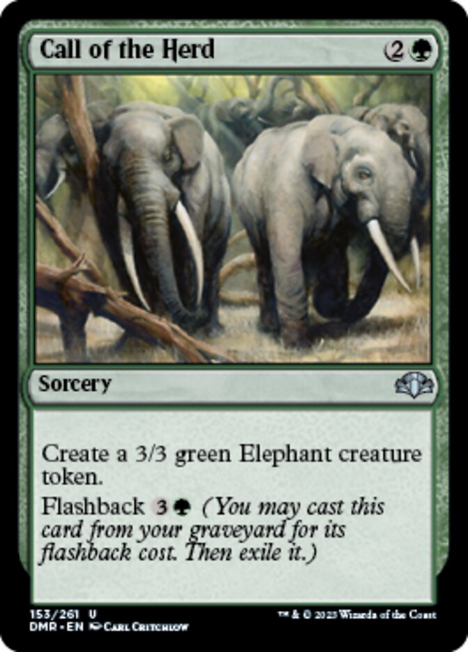 Call of the Herd [Dominaria Remastered] Magic: The Gathering