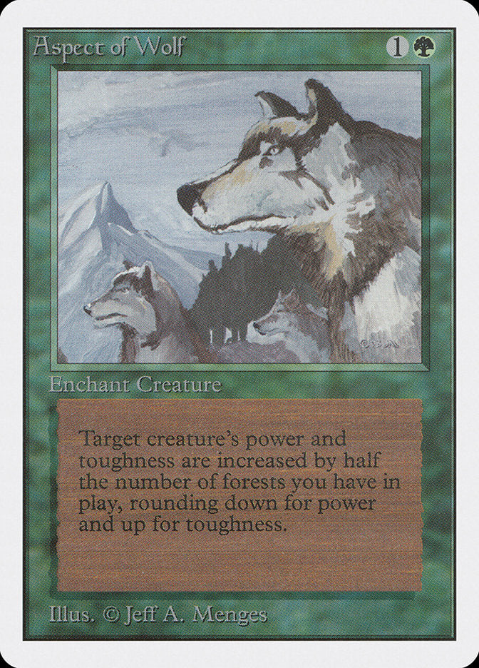 Aspect of Wolf [Unlimited Edition] Magic: The Gathering
