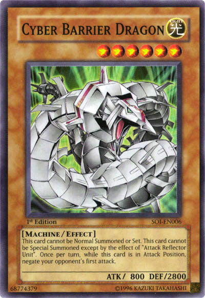 Cyber Barrier Dragon [SOI-EN006] Super Rare Yu-Gi-Oh!