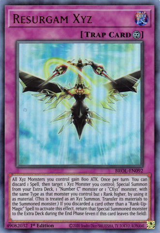 Resurgam Xyz [BROL-EN092] Ultra Rare Yu-Gi-Oh!