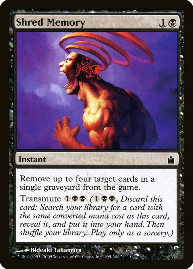 Shred Memory [Ravnica: City of Guilds] Magic: The Gathering