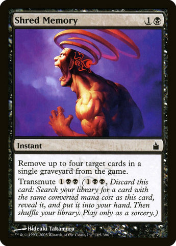 Shred Memory [Ravnica: City of Guilds] Magic: The Gathering