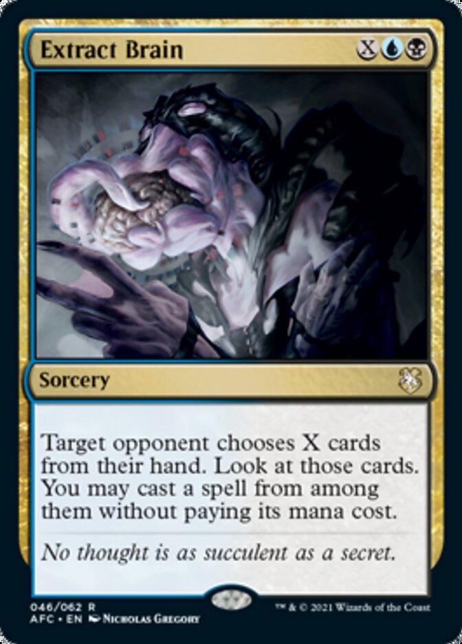 Extract Brain [Dungeons & Dragons: Adventures in the Forgotten Realms Commander] Magic: The Gathering