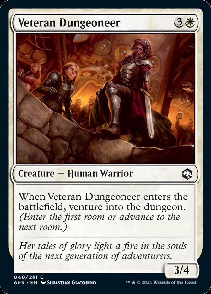Veteran Dungeoneer [Dungeons & Dragons: Adventures in the Forgotten Realms] Magic: The Gathering