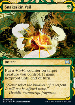 Snakeskin Veil (Foil Etched) [Strixhaven: School of Mages Mystical Archive] Magic: The Gathering