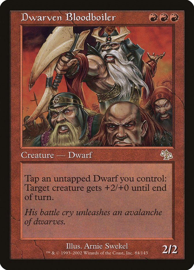Dwarven Bloodboiler [Judgment] Magic: The Gathering