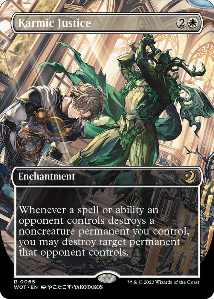 Karmic Justice (Anime Borderless) [Wilds of Eldraine: Enchanting Tales] Magic: The Gathering