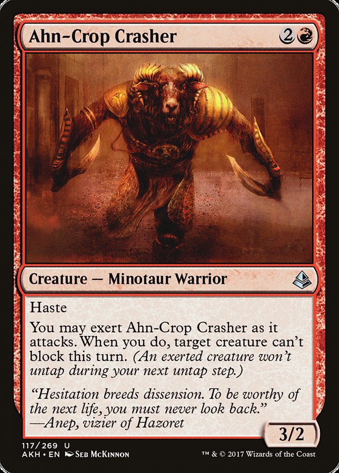 Ahn-Crop Crasher [Amonkhet] Magic: The Gathering
