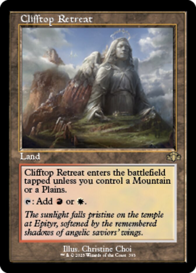 Clifftop Retreat (Retro) [Dominaria Remastered] Magic: The Gathering
