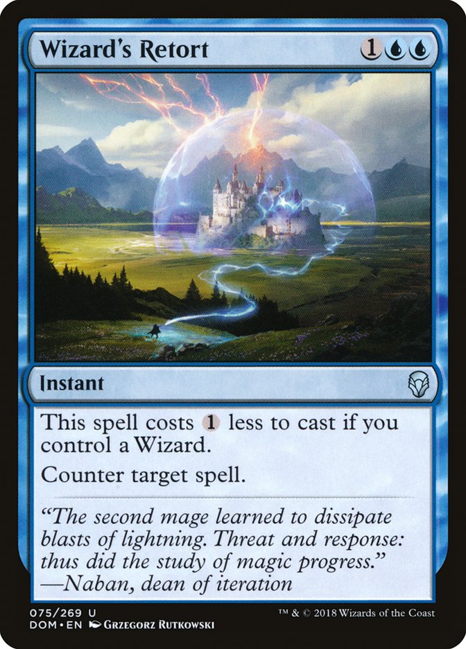 Wizard's Retort [Dominaria] Magic: The Gathering