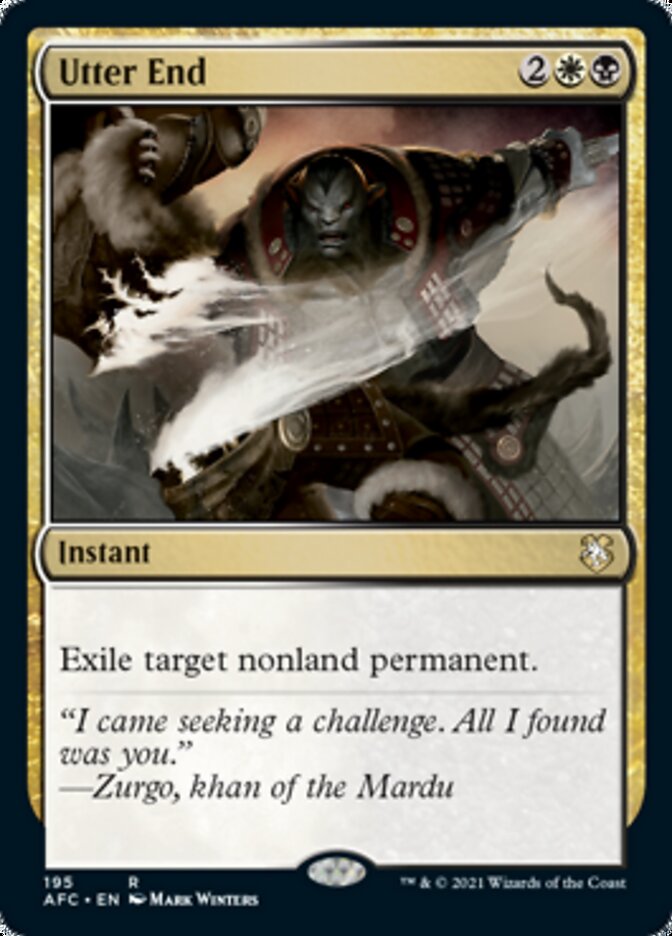 Utter End [Dungeons & Dragons: Adventures in the Forgotten Realms Commander] Magic: The Gathering