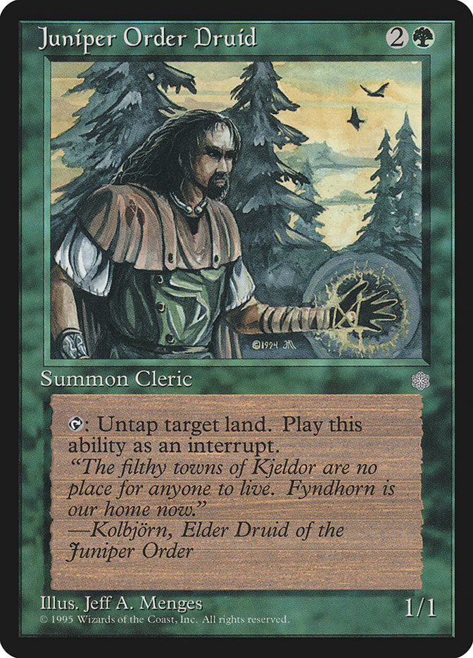 Juniper Order Druid [Ice Age] Magic: The Gathering