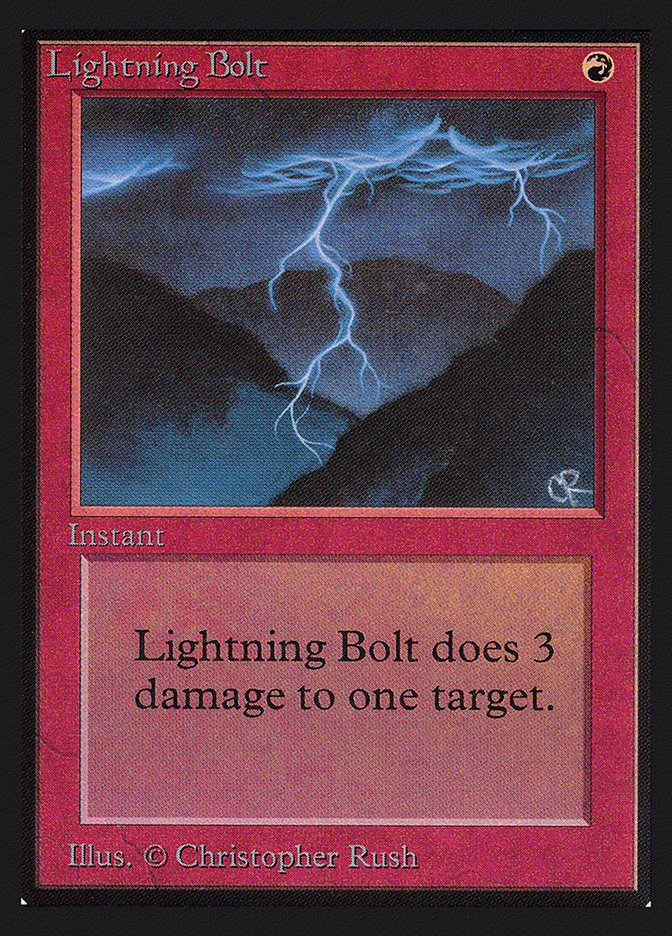 Lightning Bolt [International Collectors' Edition] Magic: The Gathering
