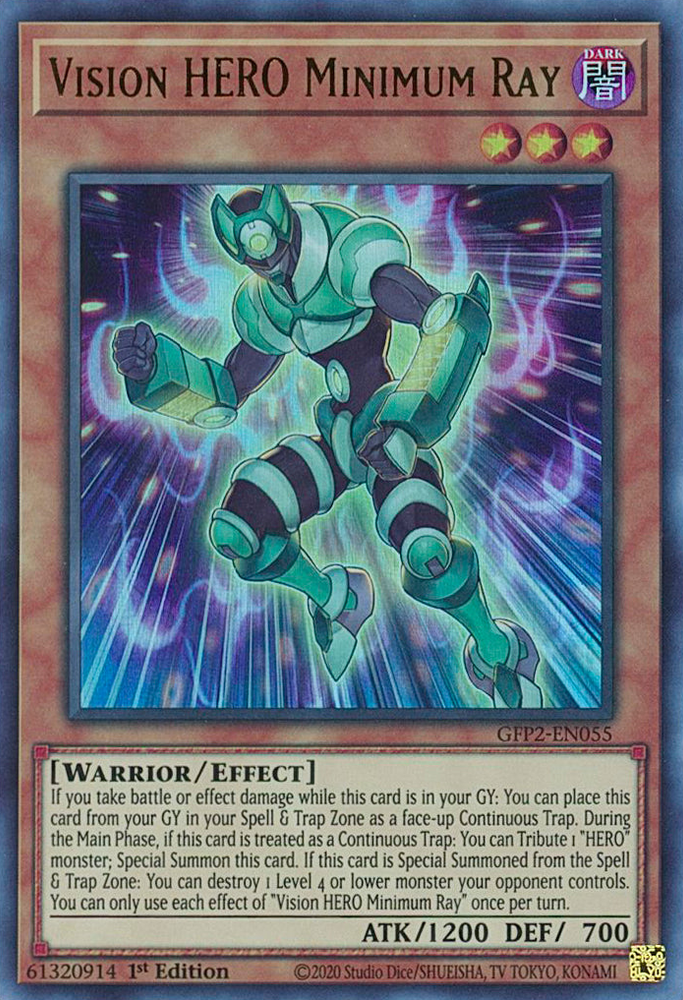 Vision HERO Minimum Ray [GFP2-EN055] Ultra Rare Yu-Gi-Oh!