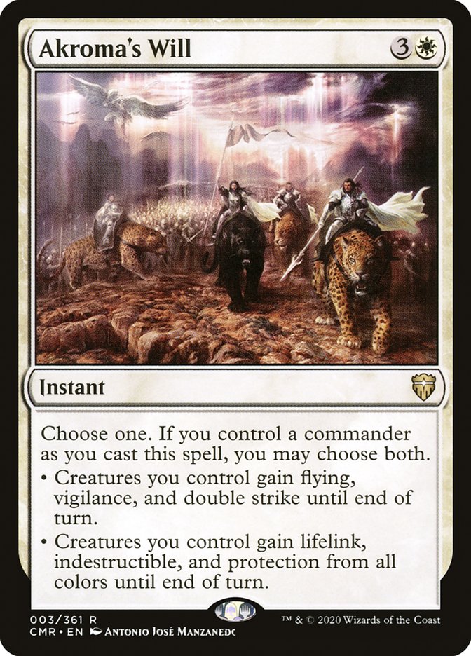 Akroma's Will [Commander Legends] Magic: The Gathering