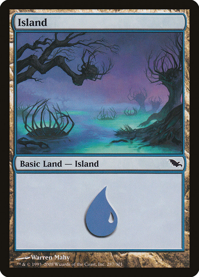 Island (287) [Shadowmoor] Magic: The Gathering