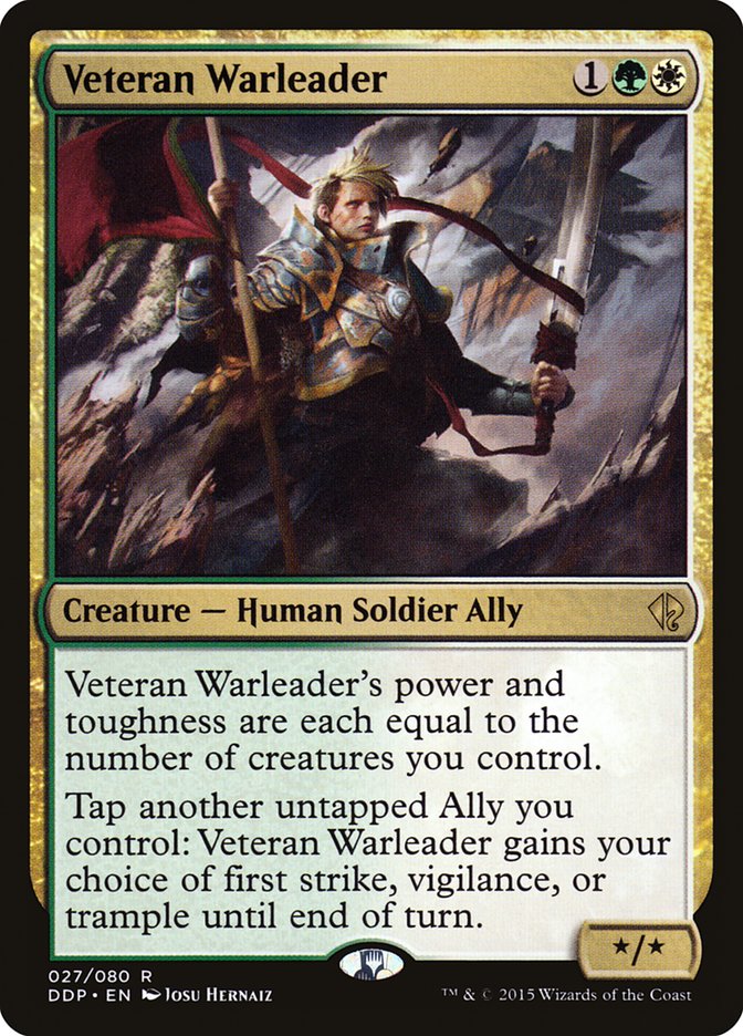 Veteran Warleader [Duel Decks: Zendikar vs. Eldrazi] Magic: The Gathering