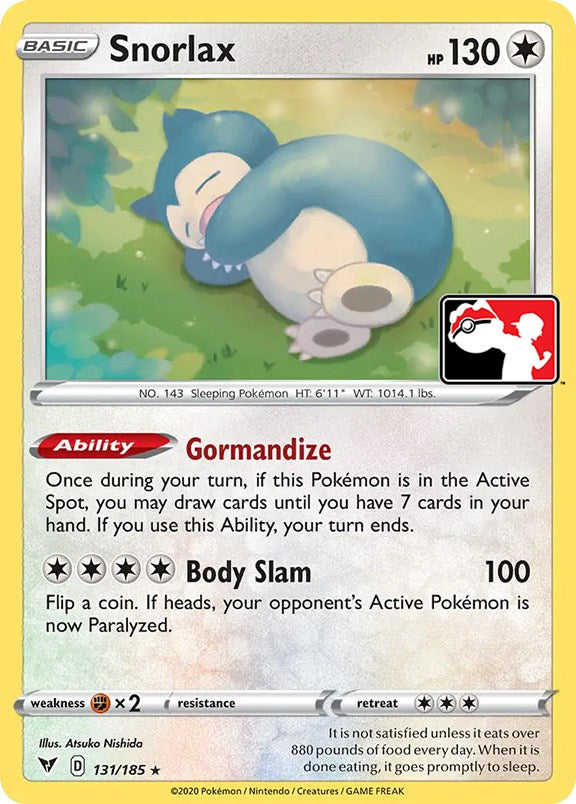 Snorlax (131/185) [Prize Pack Series One] Pokémon
