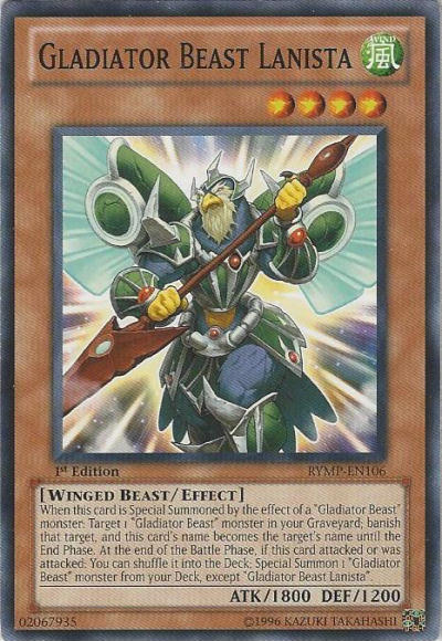 Gladiator Beast Lanista [RYMP-EN106] Common Yu-Gi-Oh!