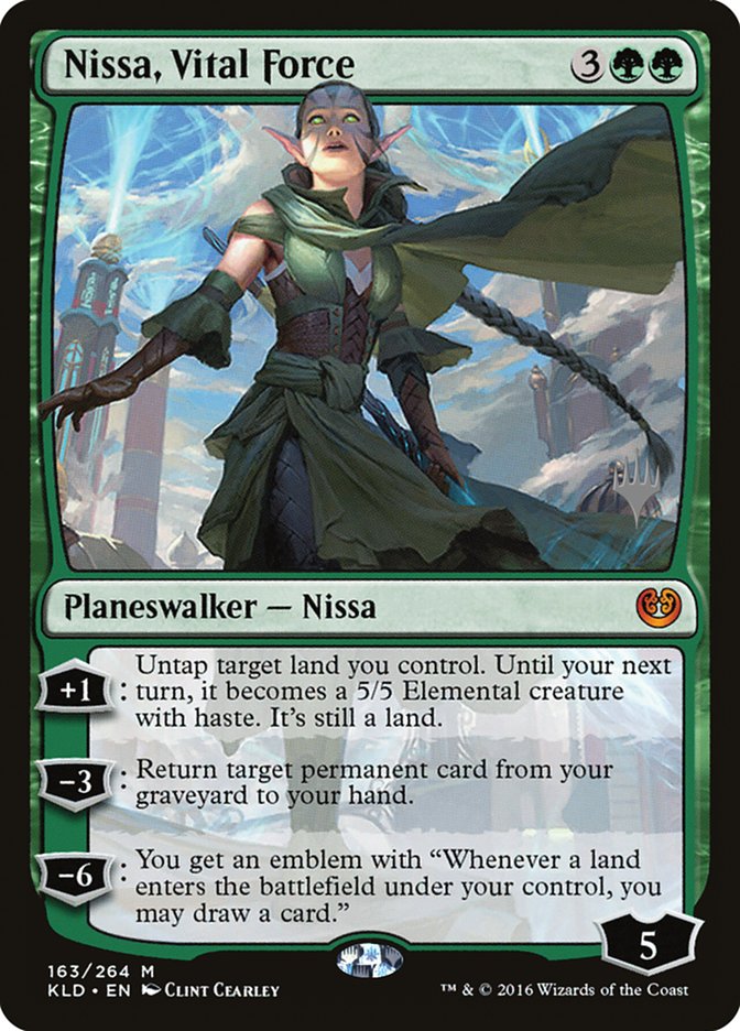 Nissa, Vital Force [Kaladesh Promos] Magic: The Gathering