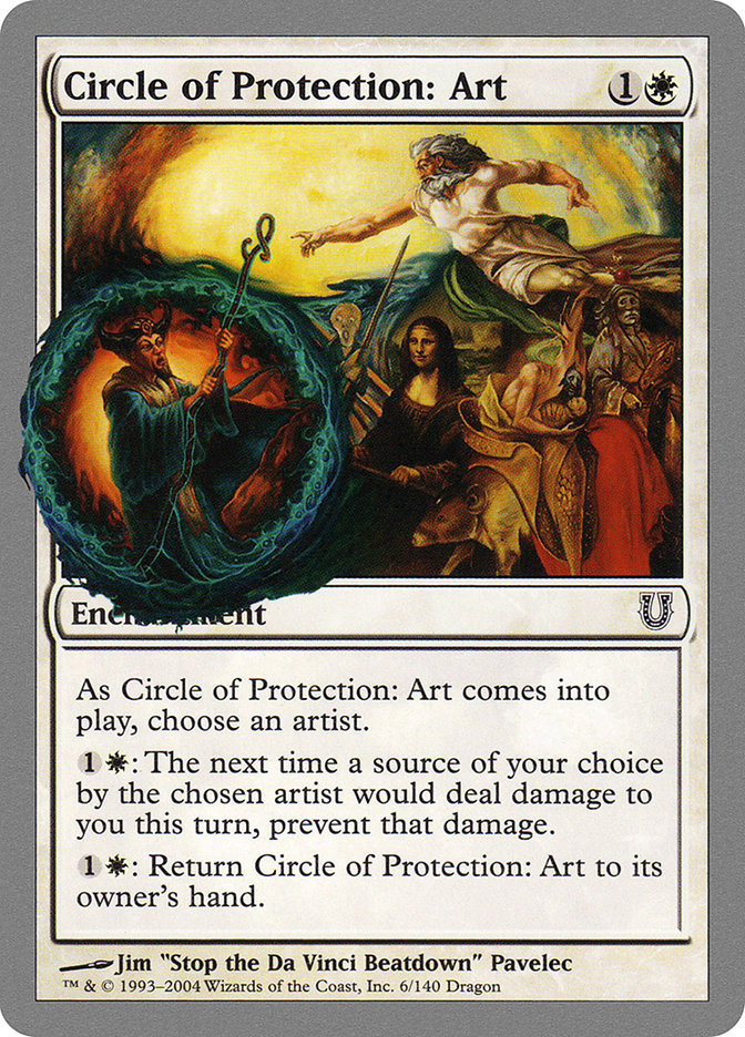 Circle of Protection: Art [Unhinged] Magic: The Gathering