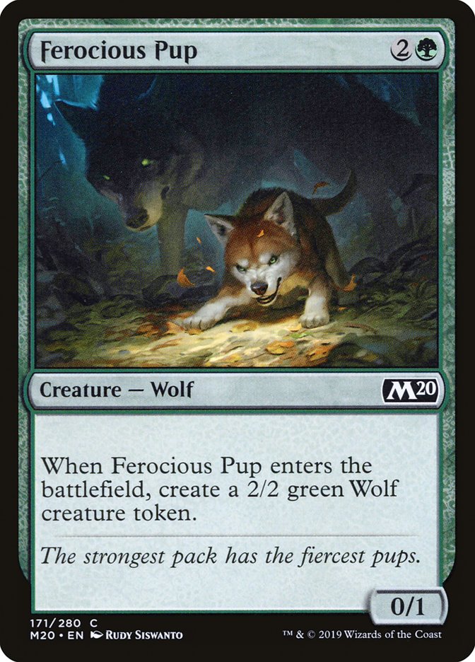 Ferocious Pup [Core Set 2020] Magic: The Gathering