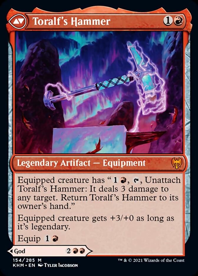 Toralf, God of Fury // Toralf's Hammer [Kaldheim] Magic: The Gathering