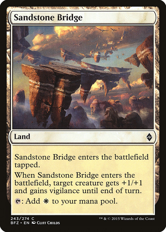 Sandstone Bridge [Battle for Zendikar] Magic: The Gathering