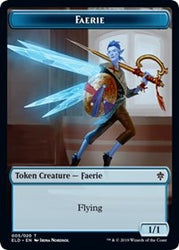 Faerie // Food (16) Double-Sided Token [Throne of Eldraine Tokens] Magic: The Gathering
