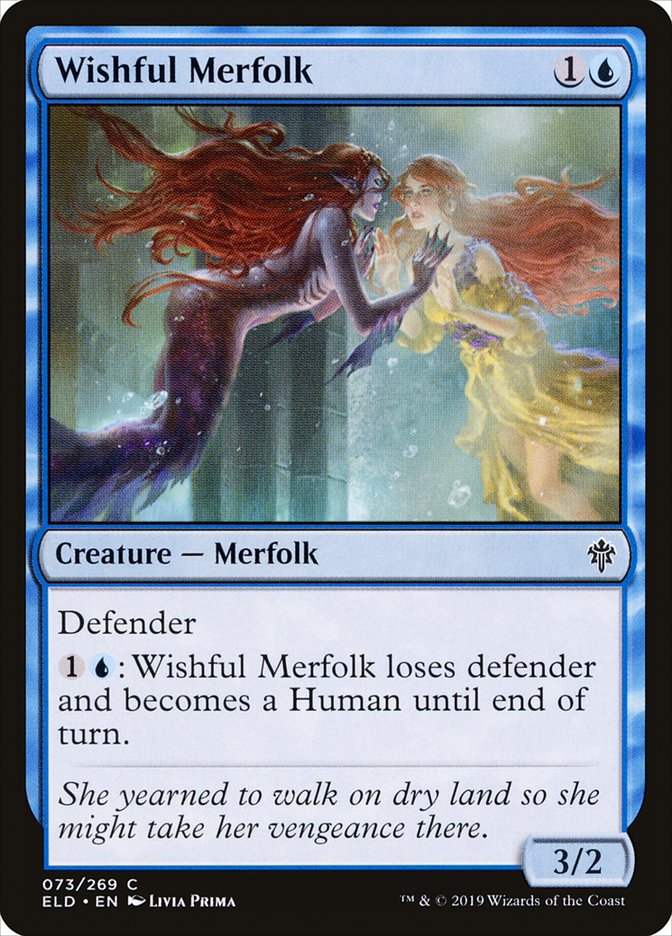 Wishful Merfolk [Throne of Eldraine] Magic: The Gathering