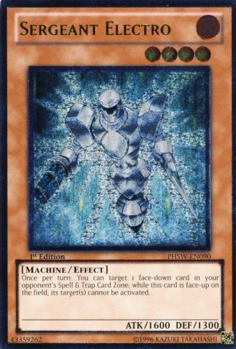 Sergeant Electro [PHSW-EN090] Ultimate Rare Yu-Gi-Oh!