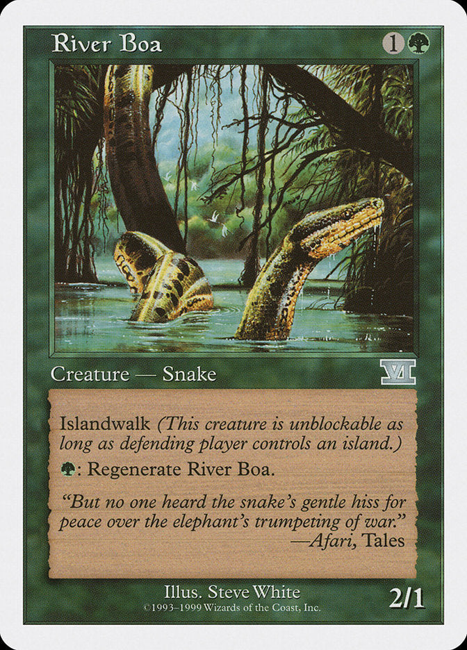 River Boa [Battle Royale] Magic: The Gathering