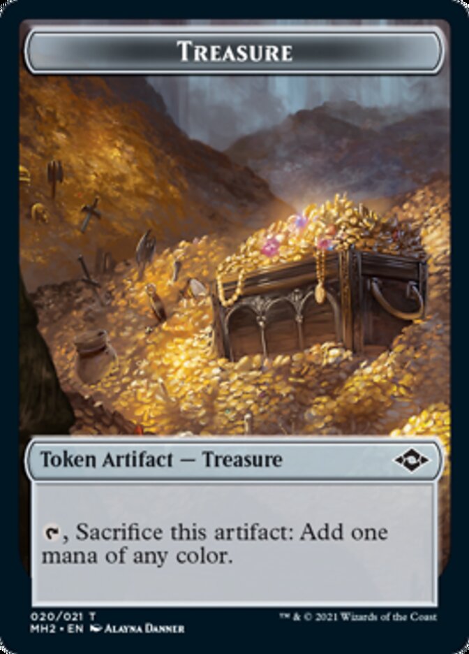 Beast // Treasure (20) Double-Sided Token [Modern Horizons 2 Tokens] Magic: The Gathering