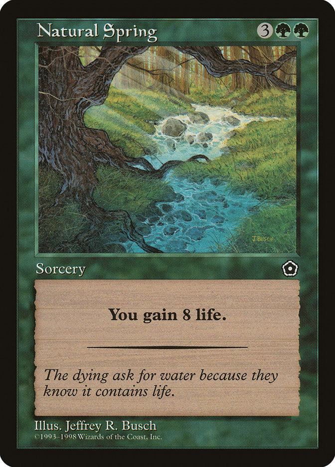 Natural Spring [Portal Second Age] Magic: The Gathering
