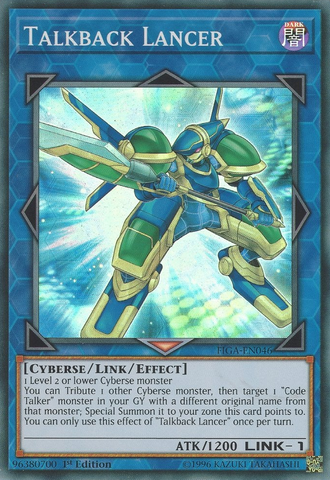 Talkback Lancer [FIGA-EN046] Super Rare Yu-Gi-Oh!