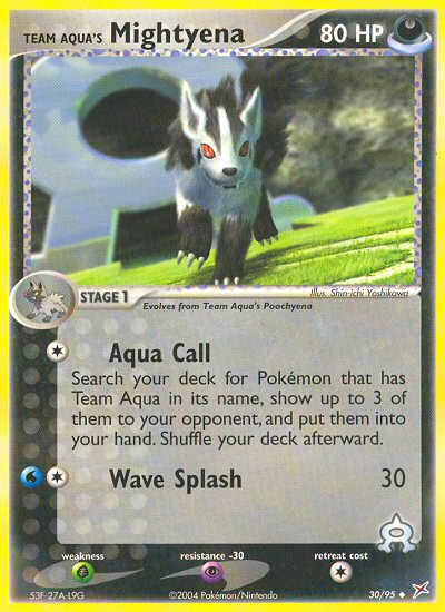 Team Aqua's Mightyena (30/95) [EX: Team Magma vs Team Aqua] Pokémon