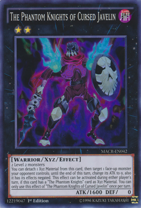 The Phantom Knights of Cursed Javelin [MACR-EN042] Super Rare Yu-Gi-Oh!