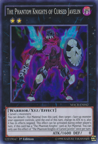 The Phantom Knights of Cursed Javelin [MACR-EN042] Super Rare Yu-Gi-Oh!
