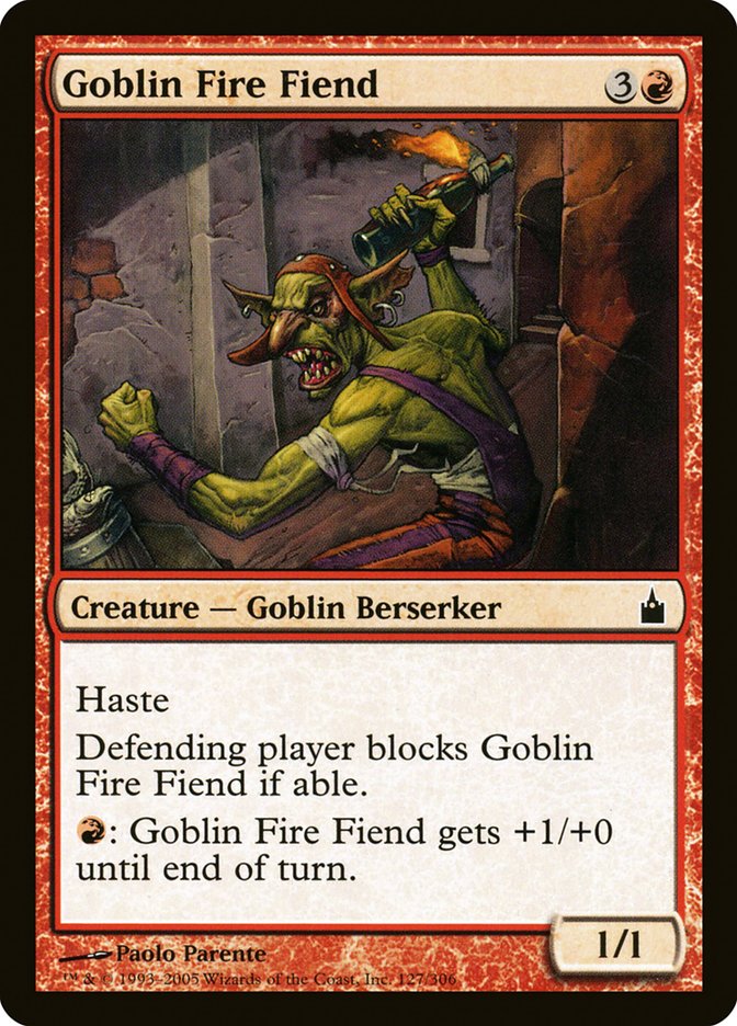 Goblin Fire Fiend [Ravnica: City of Guilds] Magic: The Gathering