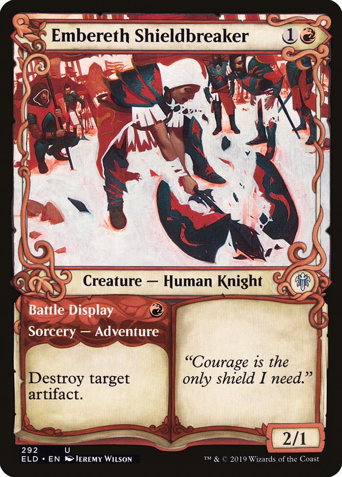 Embereth Shieldbreaker // Battle Display (Showcase) [Throne of Eldraine] Magic: The Gathering