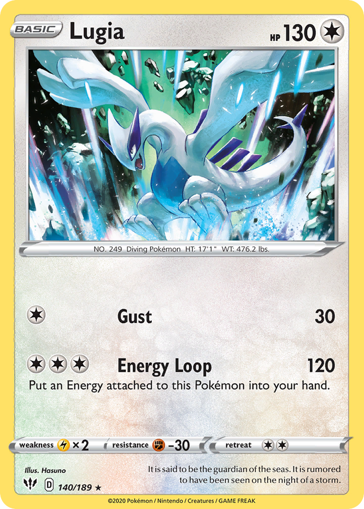 Lugia (140/189) [Sword & Shield: Darkness Ablaze] Pokémon