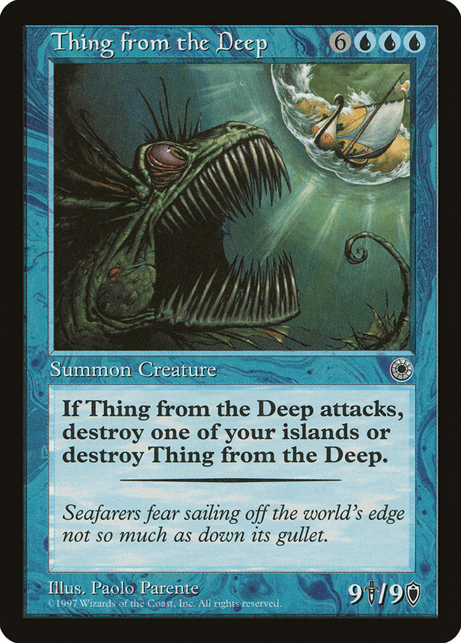 Thing from the Deep [Portal] Magic: The Gathering