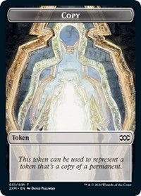 Copy // Wolf Double-Sided Token [Double Masters Tokens] Magic: The Gathering