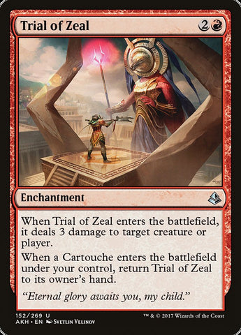 Trial of Zeal [Amonkhet] Magic: The Gathering