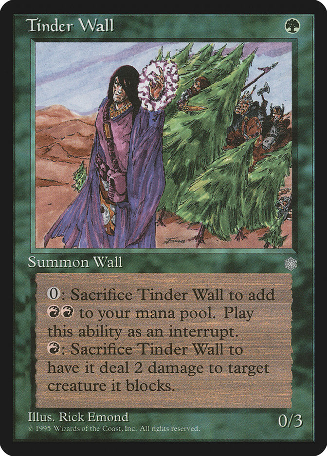 Tinder Wall [Ice Age] Magic: The Gathering